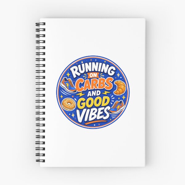 Item preview, Runner Gift - Running on Carbs and Good Vibes designed and sold by RedRubyBubble.