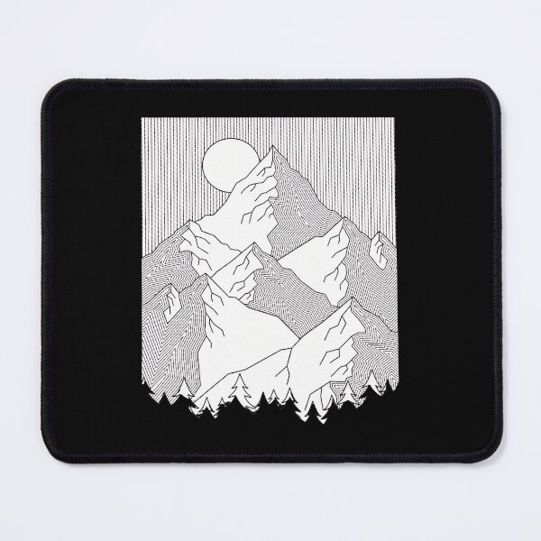 Item preview, Mountain Sun Peaks Line Art Outdoor Adventure designed and sold by lamercarv.