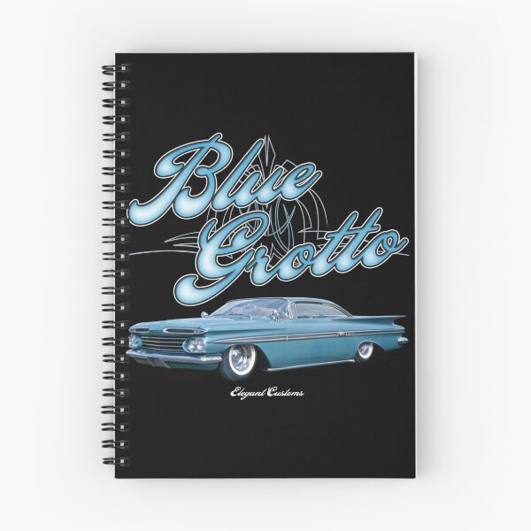 Item preview, 1959 Impala Blue Grotto with text - Lowrider, Kustom, Hot Rod, Muscle Car designed and sold by Elegant Customs.
