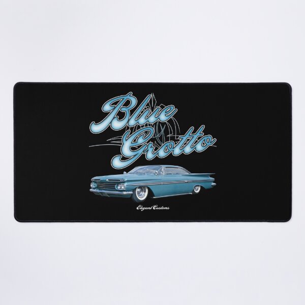 Item preview, 1959 Impala Blue Grotto with text - Lowrider, Kustom, Hot Rod, Muscle Car designed and sold by Elegant Customs.