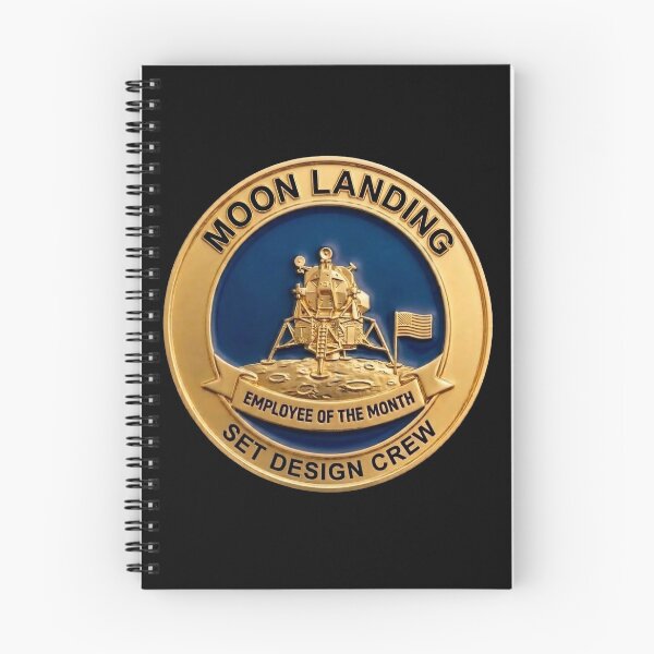 Item preview, Moon Landing Set Design Crew - Employee of the Month Fake Badge designed and sold by RogueSquirrels.
