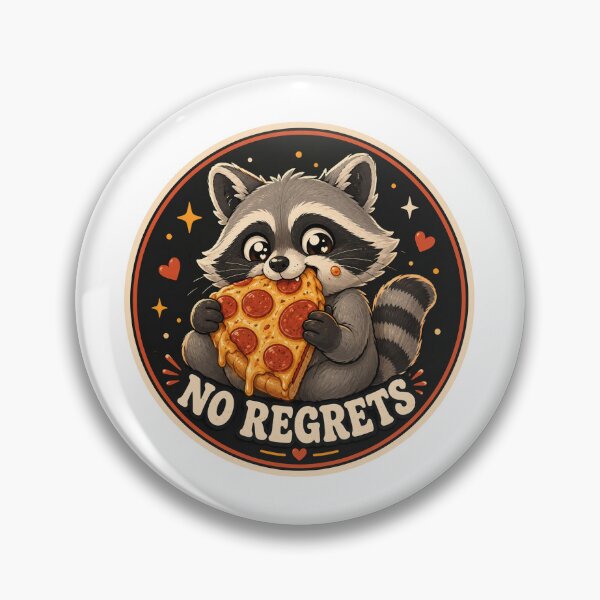 Item preview, Raccoon Gift - No Regrets designed and sold by RedRubyBubble.