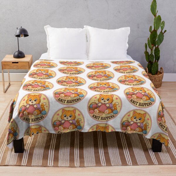 Item preview, Cat Gift - Knit Happens designed and sold by RedRubyBubble.