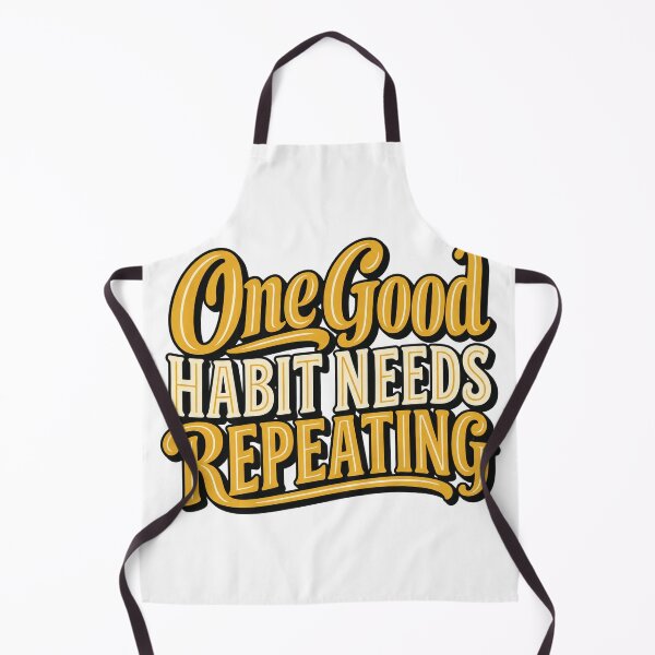 Item preview, One Good Habit Needs Repeating Bold Typography designed and sold by Bikivuno.