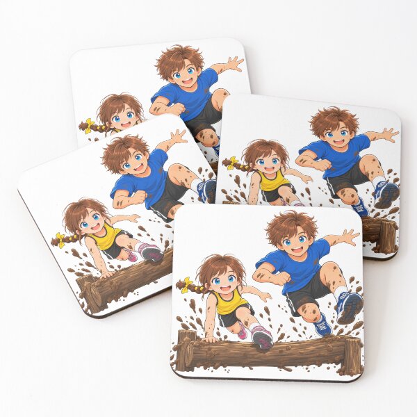 Item preview, Kenzie and Kolt Obstacle Course Cartoon Character Design designed and sold by Kenzie & Co.