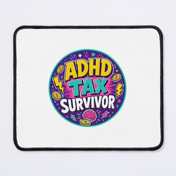 Item preview, Adhd Tax Survivor Gift - Neurodivergent designed and sold by RedRubyBubble.