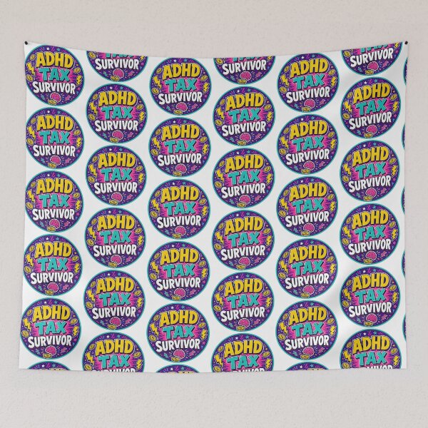 Item preview, Adhd Tax Survivor Gift - Neurodivergent designed and sold by RedRubyBubble.