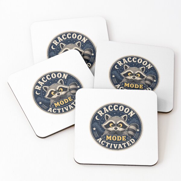 Item preview, Raccoon Mode Activated Gift - Cute designed and sold by RedRubyBubble.