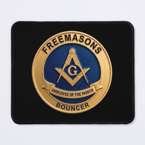 Item preview, Freemasons Bouncer - Employee of the Month Fake Badge designed and sold by RogueSquirrels.