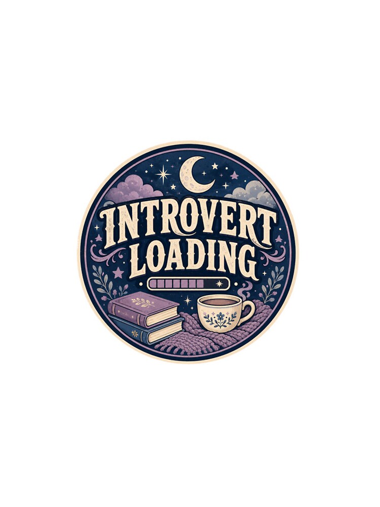 Thumbnail 4 of 4, iPhone Case, Introvert Loading Gift - Introverted Person designed and sold by RedRubyBubble.