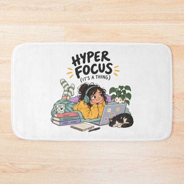 Item preview, ADHD Hyperfocus It’s a Thing Quote designed and sold by Marti’s Shop Corner.