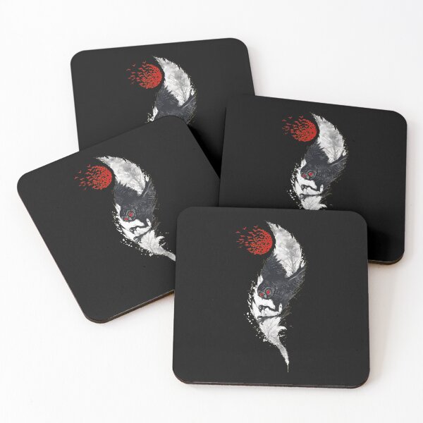Item preview, Mystic Owl Red Sun Bird Flock Ink Splash Art designed and sold by lamercarv.