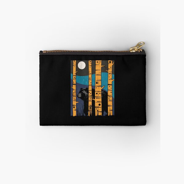 Item preview, Night Bear Birch Forest Moon Wildlife Art designed and sold by lasopent.