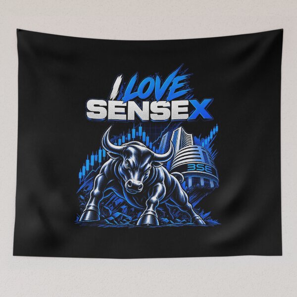 Item preview, I Love Sensex Indian Stock Market Bull designed and sold by NOVYXEL.