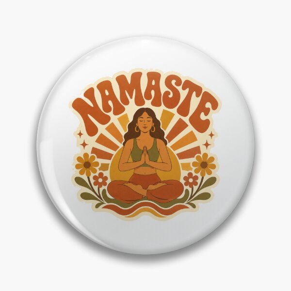 Item preview, Retro Yoga Gift - 70s designed and sold by RedRubyBubble.