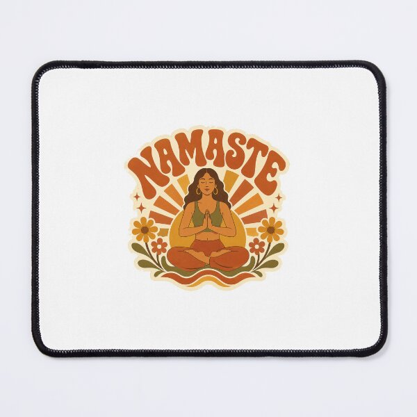 Item preview, Retro Yoga Gift - 70s designed and sold by RedRubyBubble.