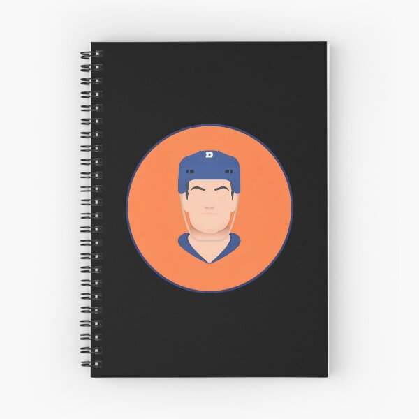 Item preview, Hockey Player Portrait Orange Blue Circle  designed and sold by Chervonnhomas.
