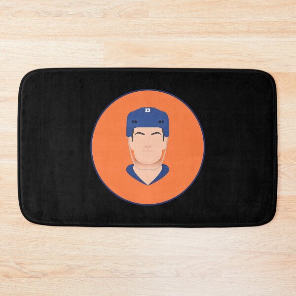 Item preview, Hockey Player Portrait Orange Blue Circle  designed and sold by Chervonnhomas.