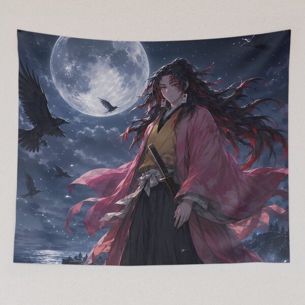 Item preview, Yoriichi Tsugikuni Demon Slayer Moonlit Ravens designed and sold by SolenneAzur.
