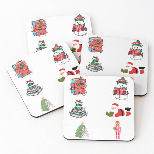 Item preview, Bookish Christmas Sticker Pack - Santa, Snowman & Books - Perfect for BookLovers and Booktok designed and sold by VibranPalette.