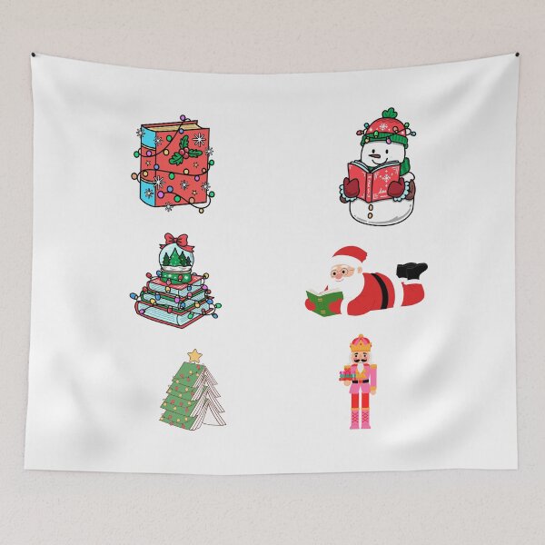 Item preview, Bookish Christmas Sticker Pack - Santa, Snowman & Books - Perfect for BookLovers and Booktok designed and sold by VibranPalette.