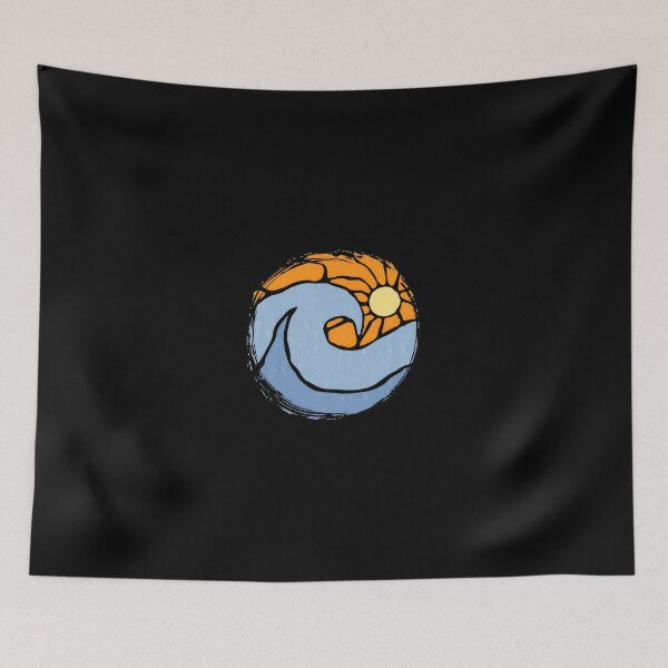 Item preview, Ocean Wave Sun Circle Artistic Brushstroke designed and sold by sotospor.