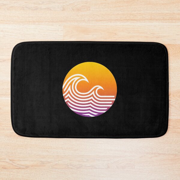 Item preview, Ocean Waves Sunset Gradient Circle Graphic designed and sold by lamercarv.
