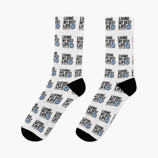 Item preview, Funny Gift - Living My Best Life (Not Verified) designed and sold by RedRubyBubble.