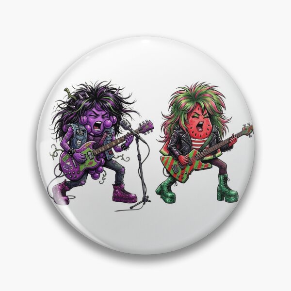 Item preview, Grape and Watermelon Fruit Punk Rock Band Digital IllustrationGrape and Watermelon Fruit Punk Rock  designed and sold by TheModernMuslimchibi&more .