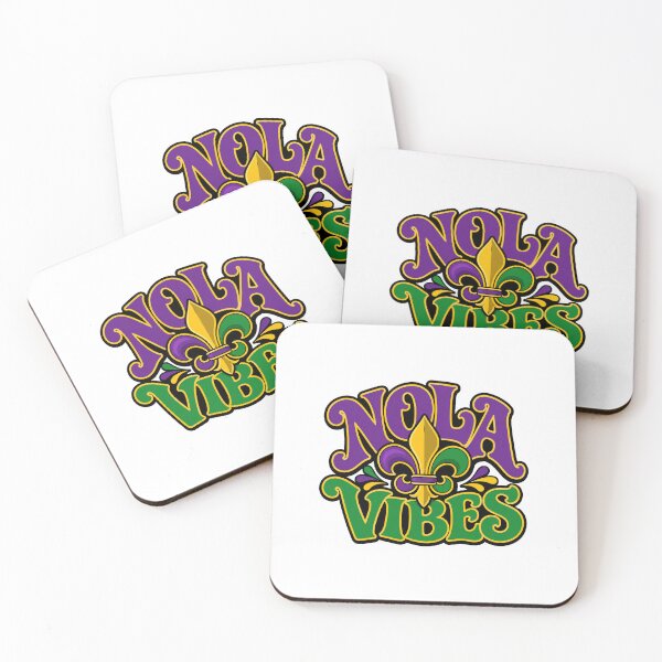 Item preview, New Orleans Gift - NOLA Vibes Fleur de Lis designed and sold by RedRubyBubble.