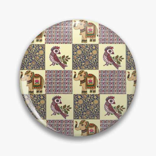 Item preview, A Beautiful Pattern of Madhubani Motifs and Designs | Indian Art designed and sold by Sakshiartwork.