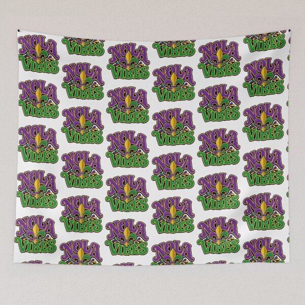 Item preview, New Orleans Gift - NOLA Vibes Fleur de Lis designed and sold by RedRubyBubble.