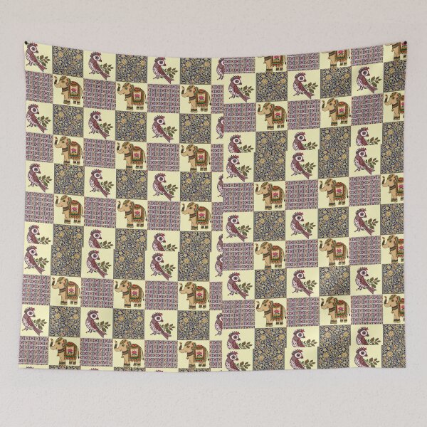Item preview, A Beautiful Pattern of Madhubani Motifs and Designs | Indian Art designed and sold by Sakshiartwork.