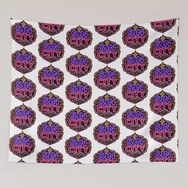 Item preview, Las Vegas Gift - Sin City Neon Retro designed and sold by RedRubyBubble.