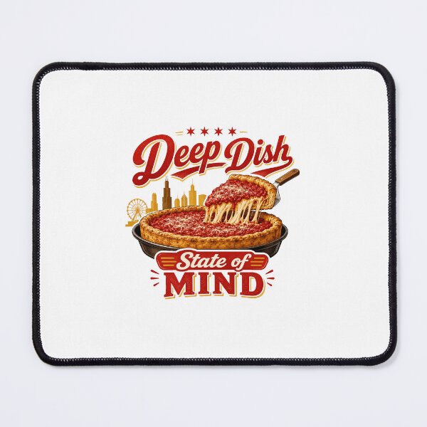 Item preview, Deep Dish Gift - State of Mind Chicago designed and sold by RedRubyBubble.