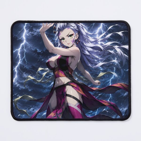 Item preview, Daki Demon Slayer Stormy Mountain Night Beneath Flashing Skies designed and sold by SolenneAzur.