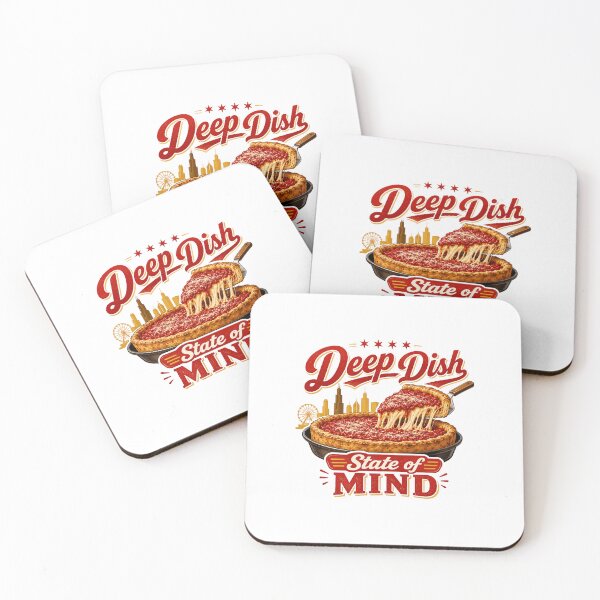 Item preview, Deep Dish Gift - State of Mind Chicago designed and sold by RedRubyBubble.