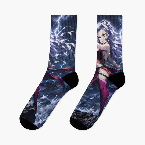 Item preview, Daki Demon Slayer Stormy Mountain Night Beneath Flashing Skies designed and sold by SolenneAzur.