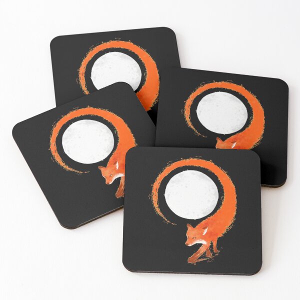 Item preview, Orange Fox Moon Brushstroke Art designed and sold by wyrichbosle.