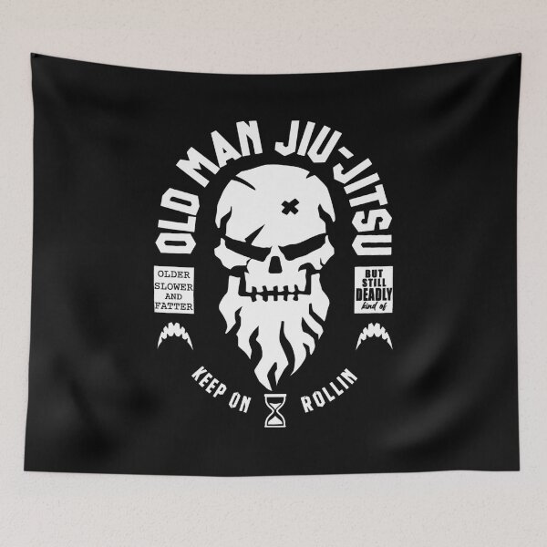 Item preview, Old Man Jiu-Jitsu Bearded Skull Grappling designed and sold by JOSEUCKNER.