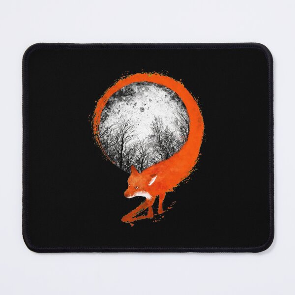Item preview, Orange Fox Moon Brushstroke Art designed and sold by sotospor.