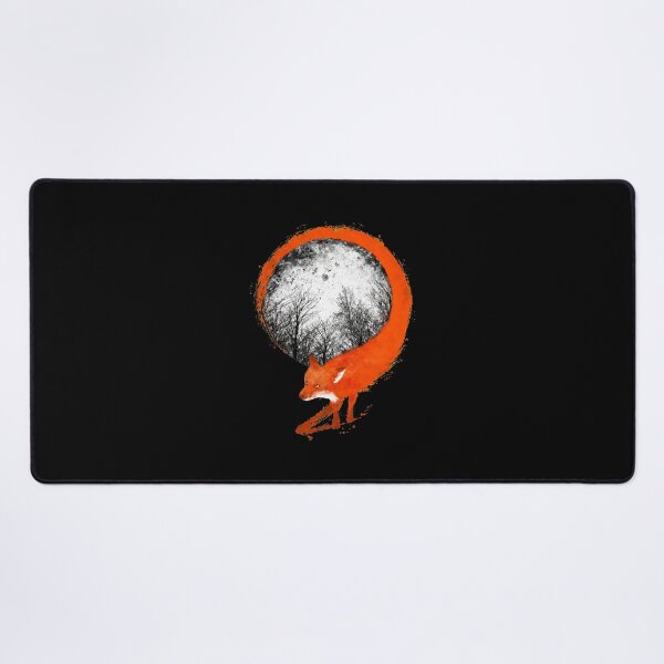 Item preview, Orange Fox Moon Brushstroke Art designed and sold by sotospor.