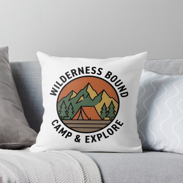 Item preview, Wilderness Bound Camping Adventure Retro Badge Design designed and sold by iwzzuel.
