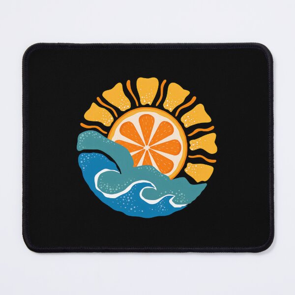 Item preview, Orange Sunrise Over Waves Graphic designed and sold by lamercarv.