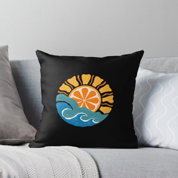 Item preview, Orange Sunrise Over Waves Graphic designed and sold by lamercarv.
