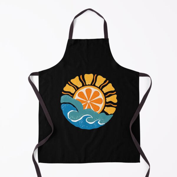 Item preview, Orange Sunrise Over Waves Graphic designed and sold by lamercarv.