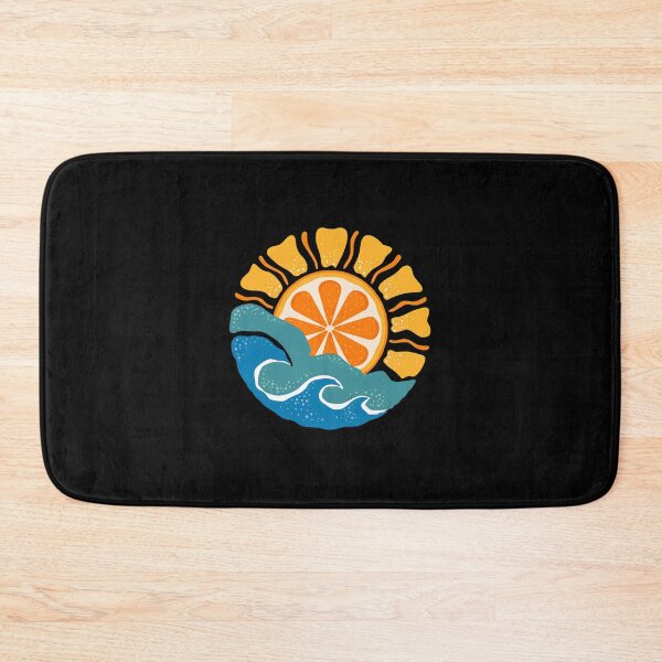 Item preview, Orange Sunrise Over Waves Graphic designed and sold by lamercarv.