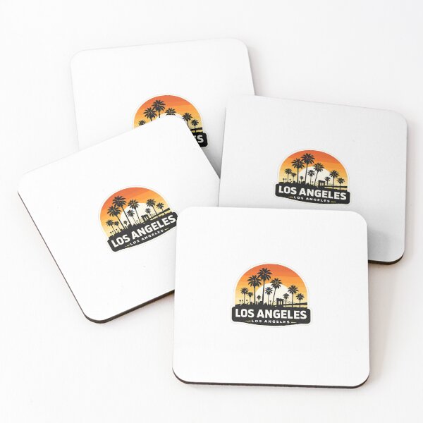 Artikelvorschau, La Palm Tree Gift – Sonnenuntergangssilhouette von Los Angeles entworfen und verkauft von RedRubyBubble.