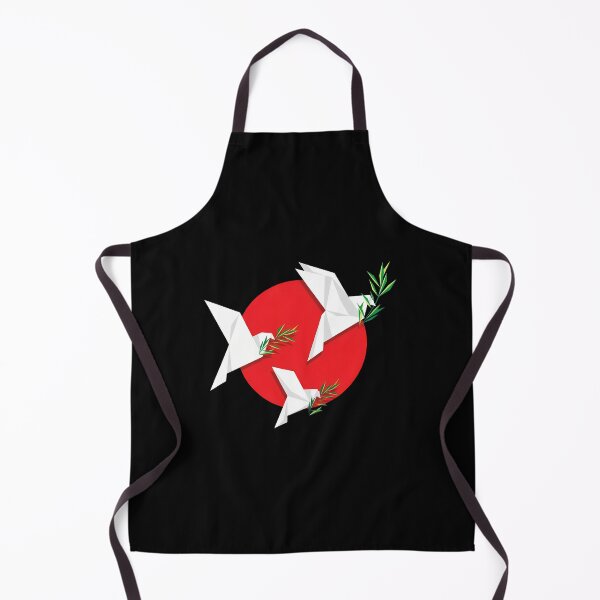 Item preview, Origami Peace Doves with Olive Branches on Red Circle designed and sold by andrasmar.