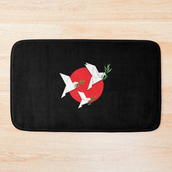 Item preview, Origami Peace Doves with Olive Branches on Red Circle designed and sold by andrasmar.